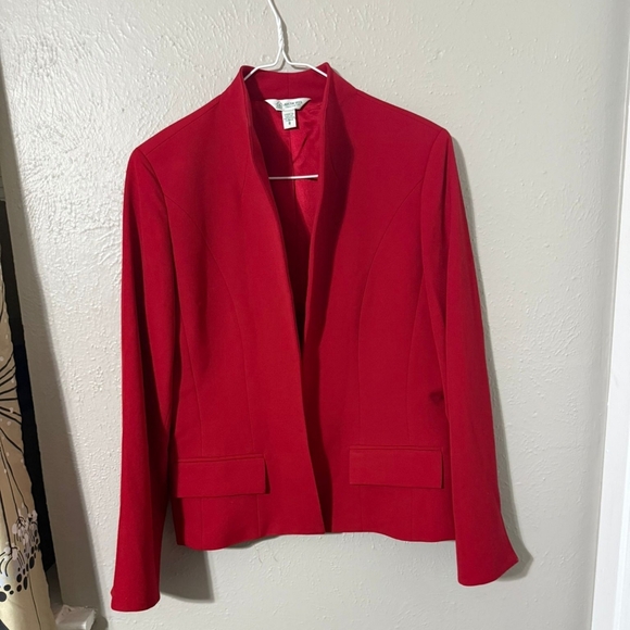 Austin Reed, 100% Worsted Wool, Red Blazer Modern Professional Design - Picture 1 of 8